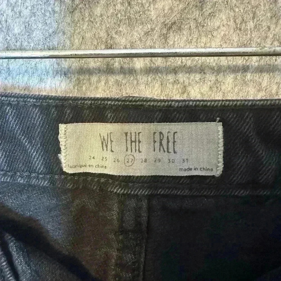 We The Free Denim Distressed Mini Skirt - Size 27 - Picture 4 of 5